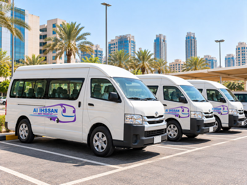 12 seater van available for hire with a driver