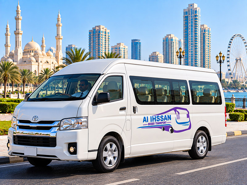 12 seater bus rental in Sharjah