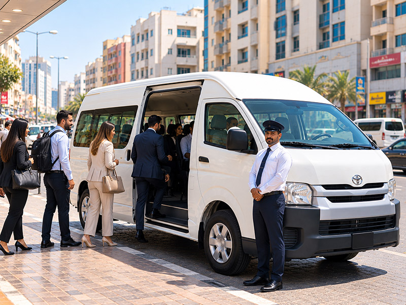14 Seater Bus For Rent Dubai & Sharjah