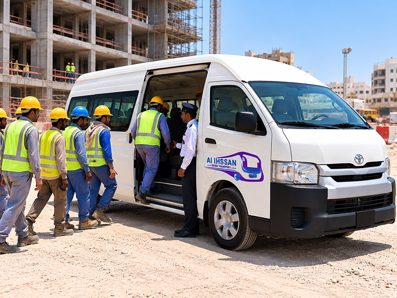 14 Seater Bus Rental Dubai - Al Ihssan Transport