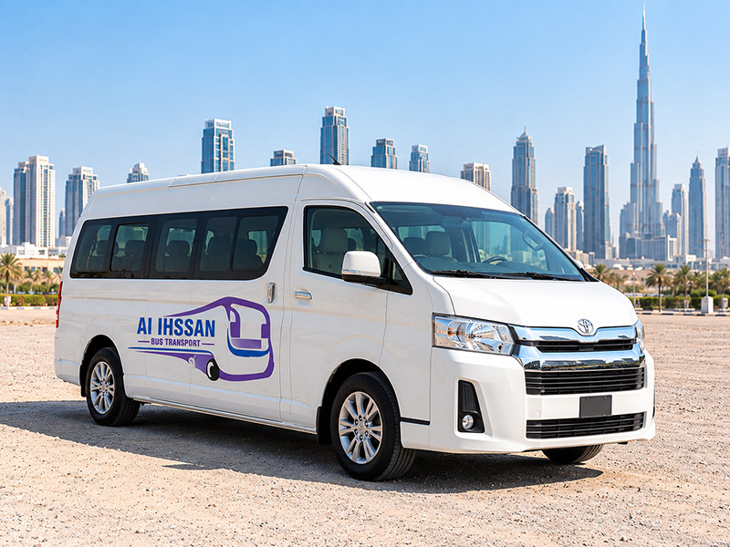 14 Seater Luxury Bus Rental Dubai