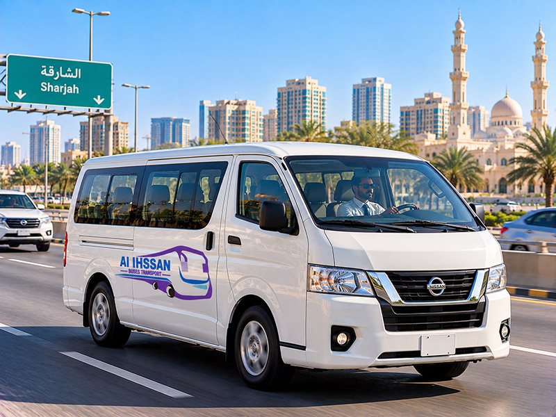 15 seater van rental in Sharjah