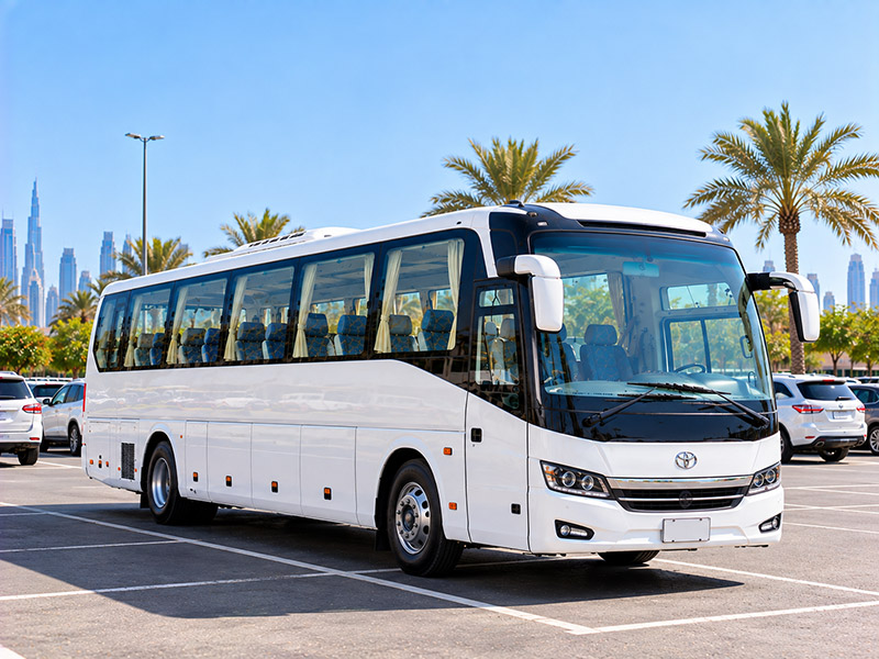 30 to 34 seater bus available for hire with a driver