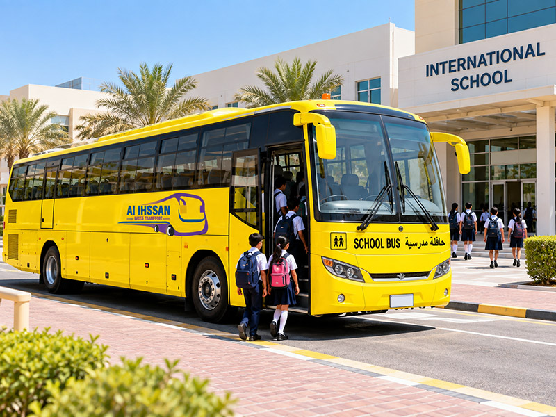 84 seater school bus at an international school