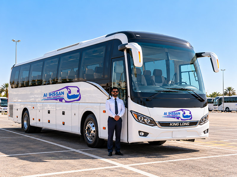 Kinglong 53 seater luxury bus with chauffeur