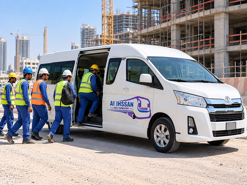 Staff bus for rent Dubai