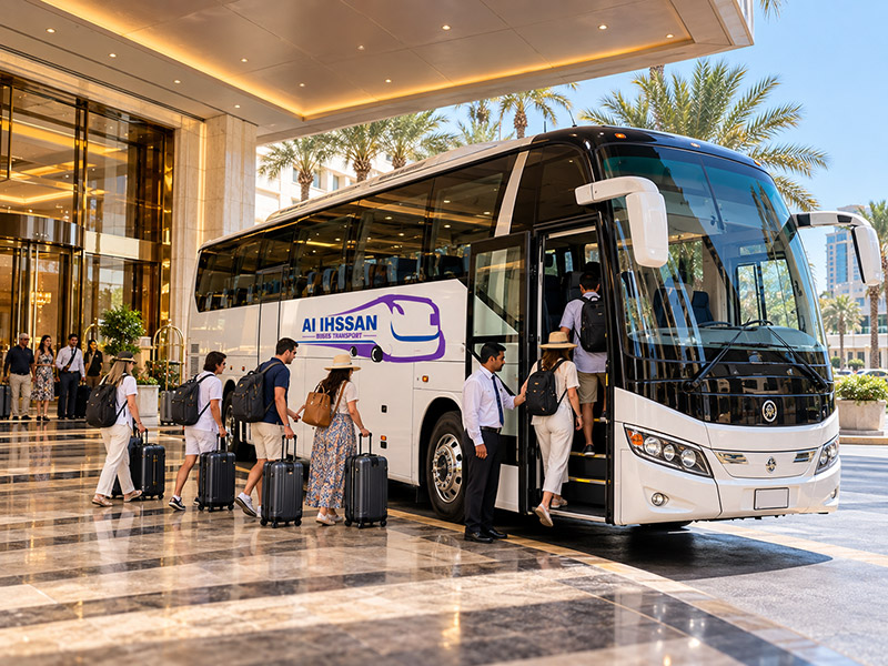 Luxury bus hire in Dubai