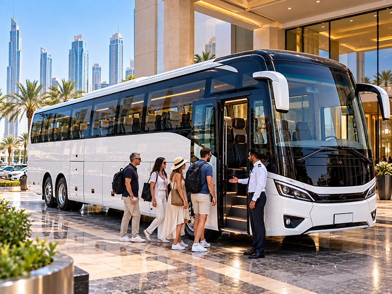 Luxury coach rental in Dubai