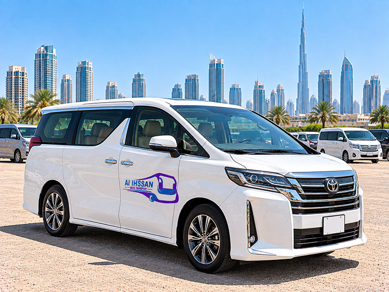 Van used for hotel staff shuttle service