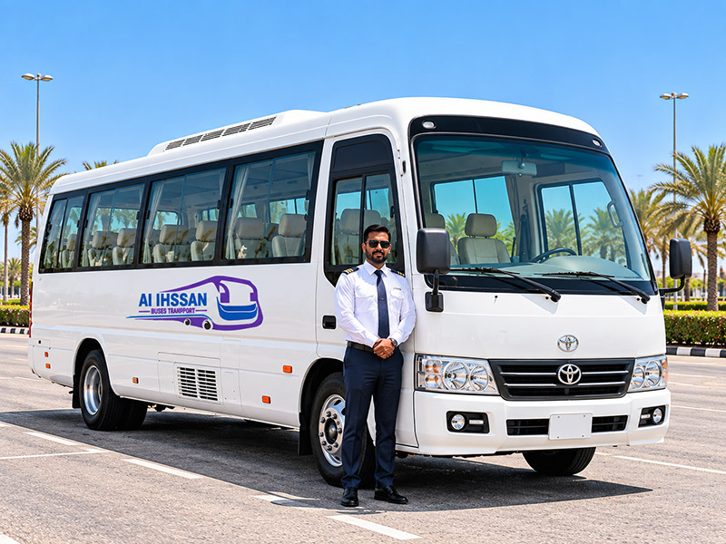Toyota Coaster 23 seater minibus with driver